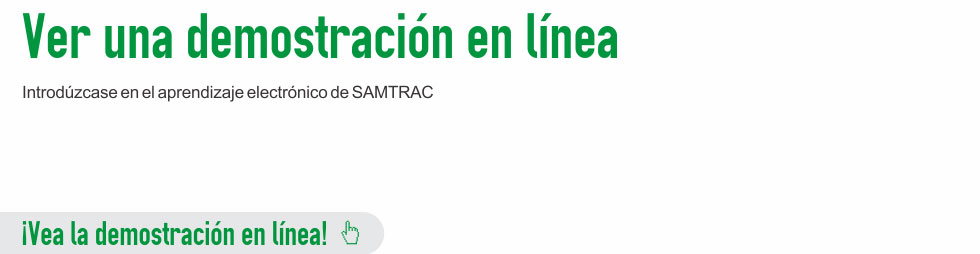 Introduce yourself to SAMTRAC e-learning